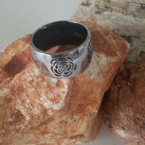 Stainless Steel Celtic Rose Ring Size 7
